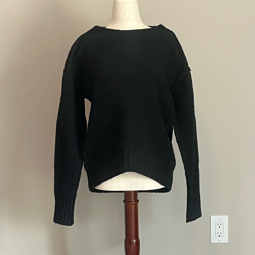 We the Free Crewneck Cozy Knit Sweater with Exposed Seams